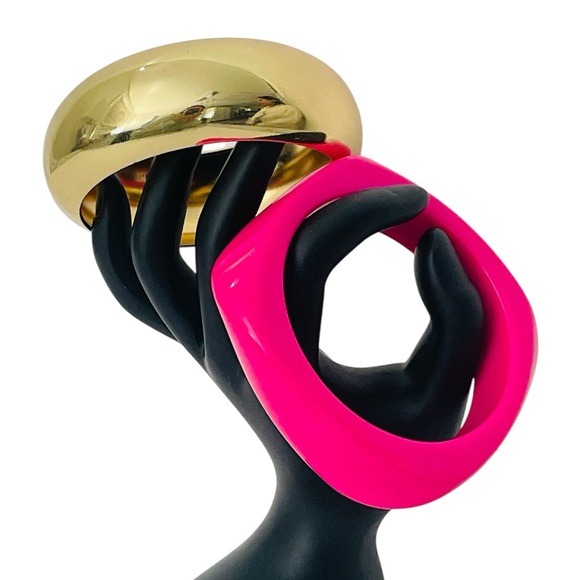 Gold and Pink Bangle Set - Picture 5 of 5